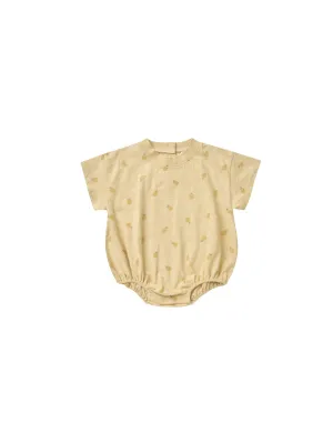 Relaxed Bubble Romper Pineapple