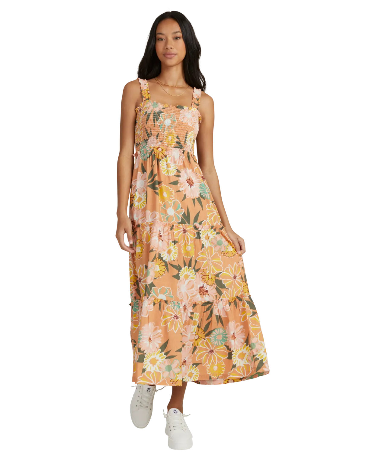 Roxy Sunnier Shores Dress-Toasted Nut