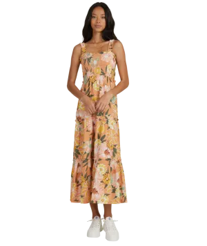 Roxy Sunnier Shores Dress-Toasted Nut