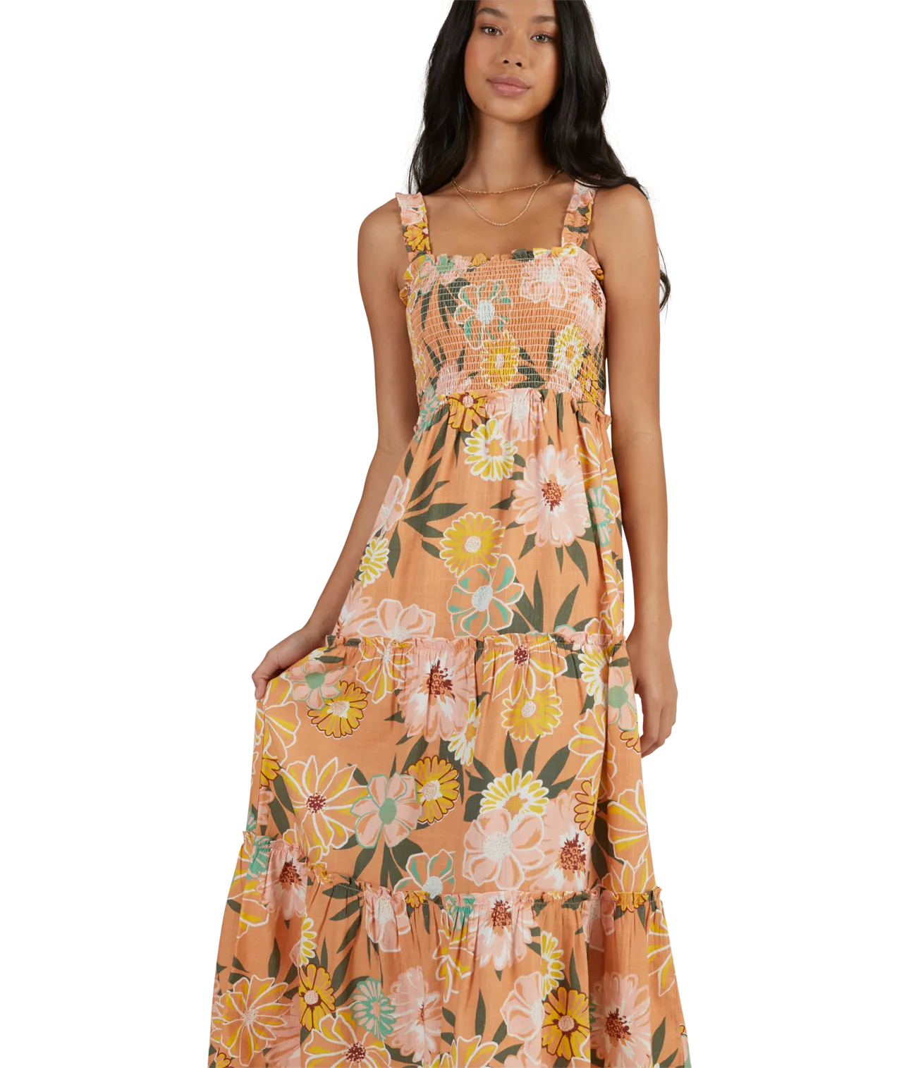 Roxy Sunnier Shores Dress-Toasted Nut