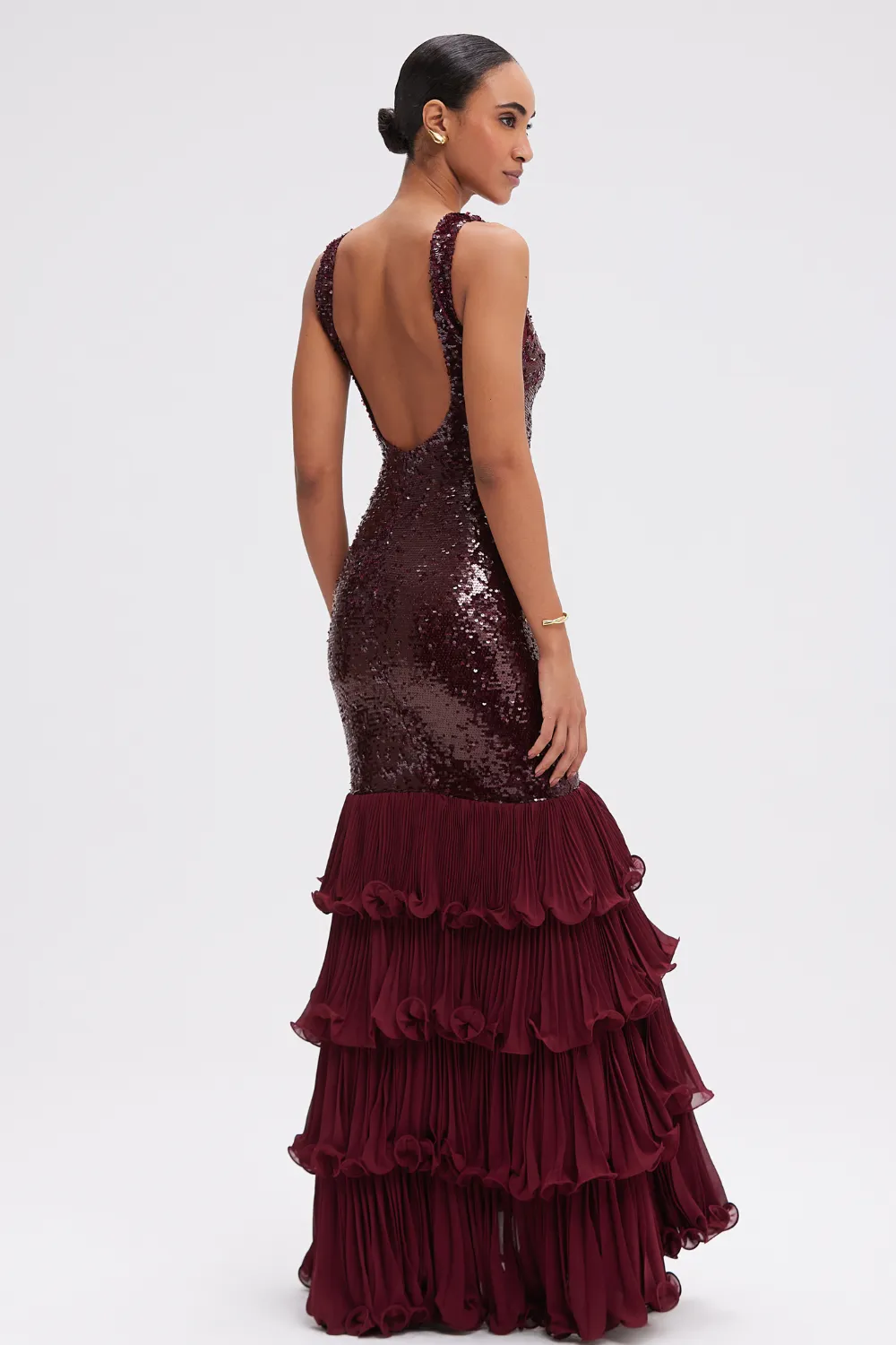 SEQUIN DROP WAIST GOWN (RUNWAY)