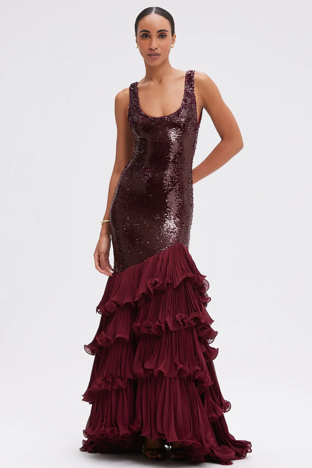 SEQUIN DROP WAIST GOWN (RUNWAY)