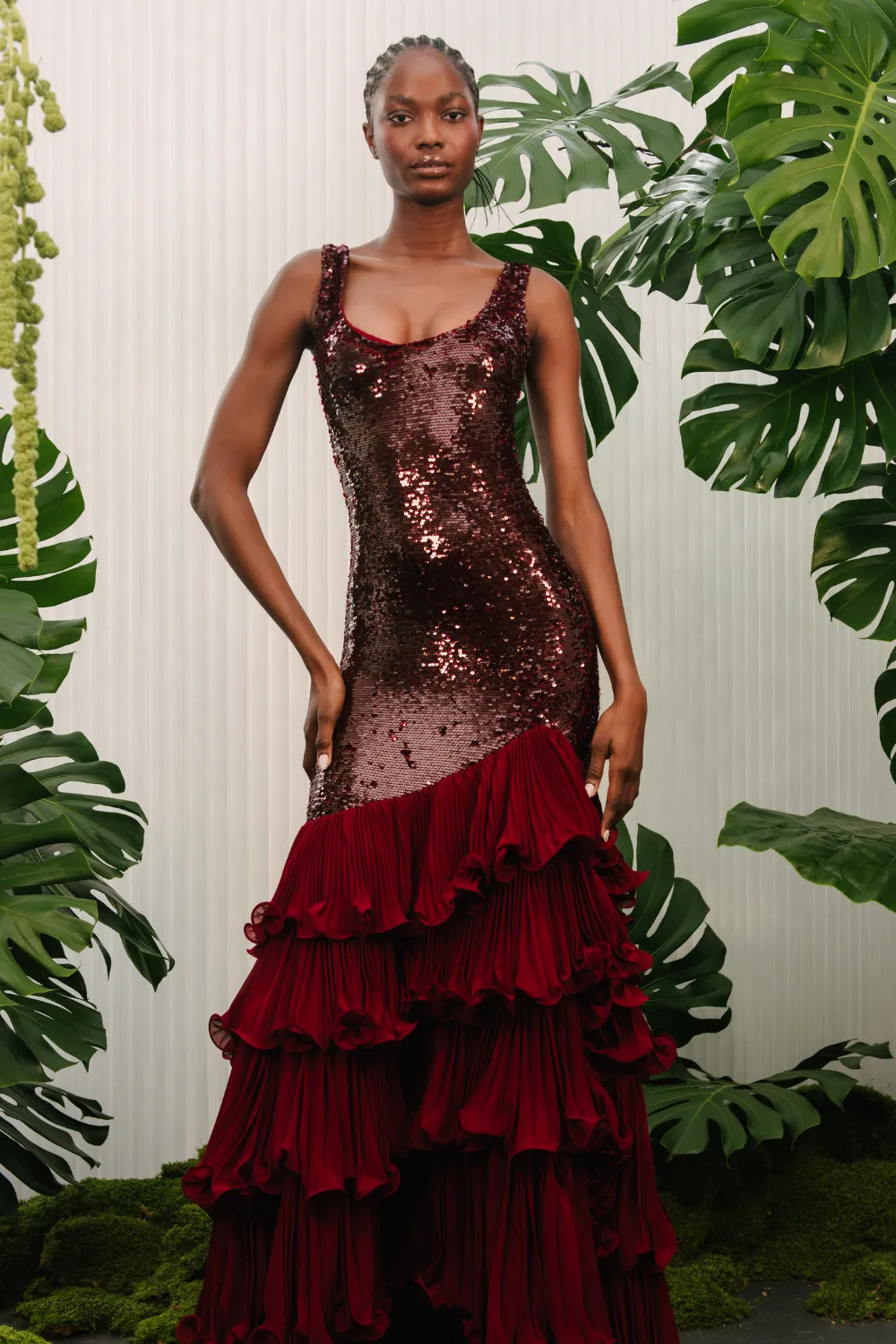 SEQUIN DROP WAIST GOWN (RUNWAY)