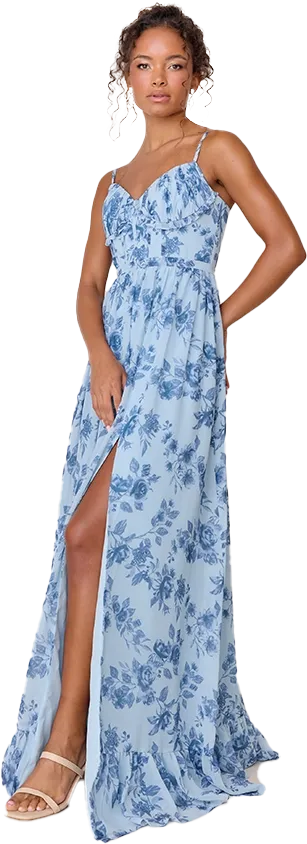 Shylah Chiffon Floral Print Dress | Made To Order