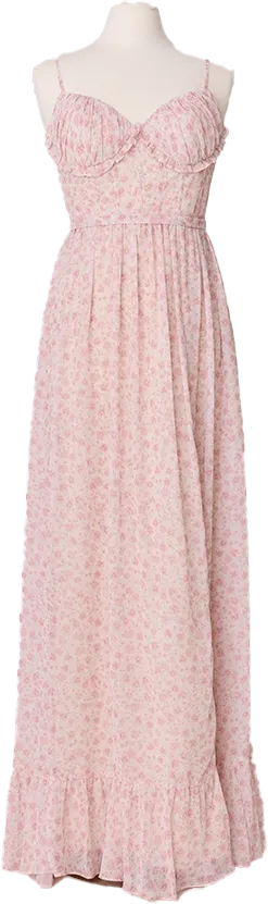 Shylah Chiffon Floral Print Dress | Made To Order