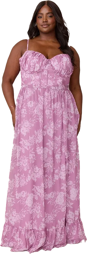 Shylah Chiffon Floral Print Dress | Made To Order