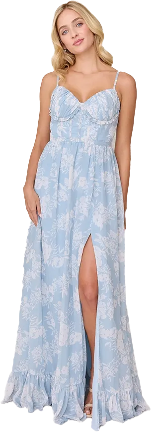 Shylah Chiffon Floral Print Dress | Made To Order