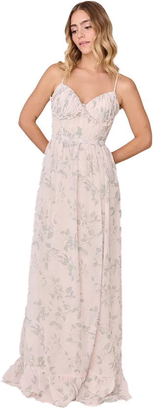 Shylah Chiffon Floral Print Dress | Made To Order