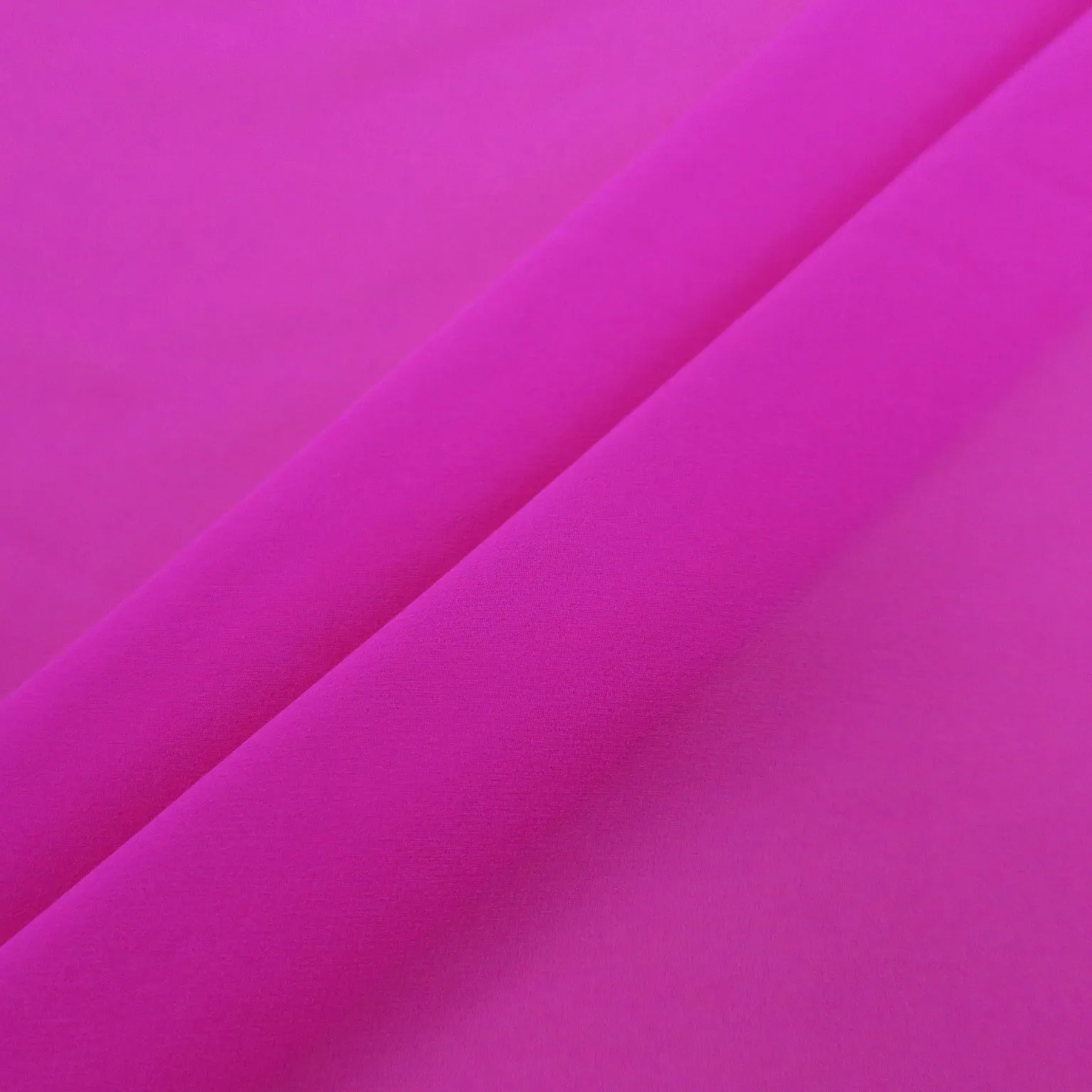 Silk Georgette Chiffon Fabric 54" Fuchsia Solid 10mm 100% Silk