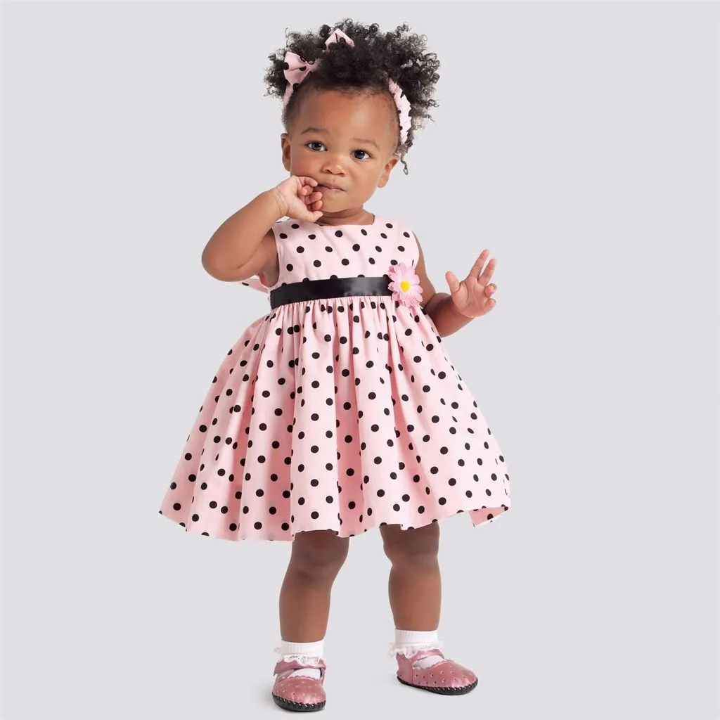 Simplicity Sewing Pattern S9117 Babies' Dresses, Panties & Headband