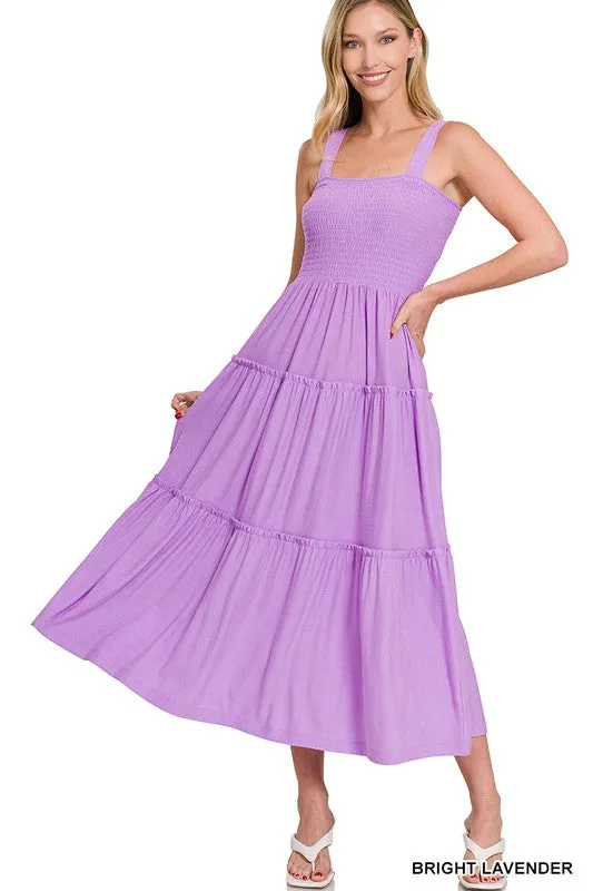 Super Soft Smock Midi Dress