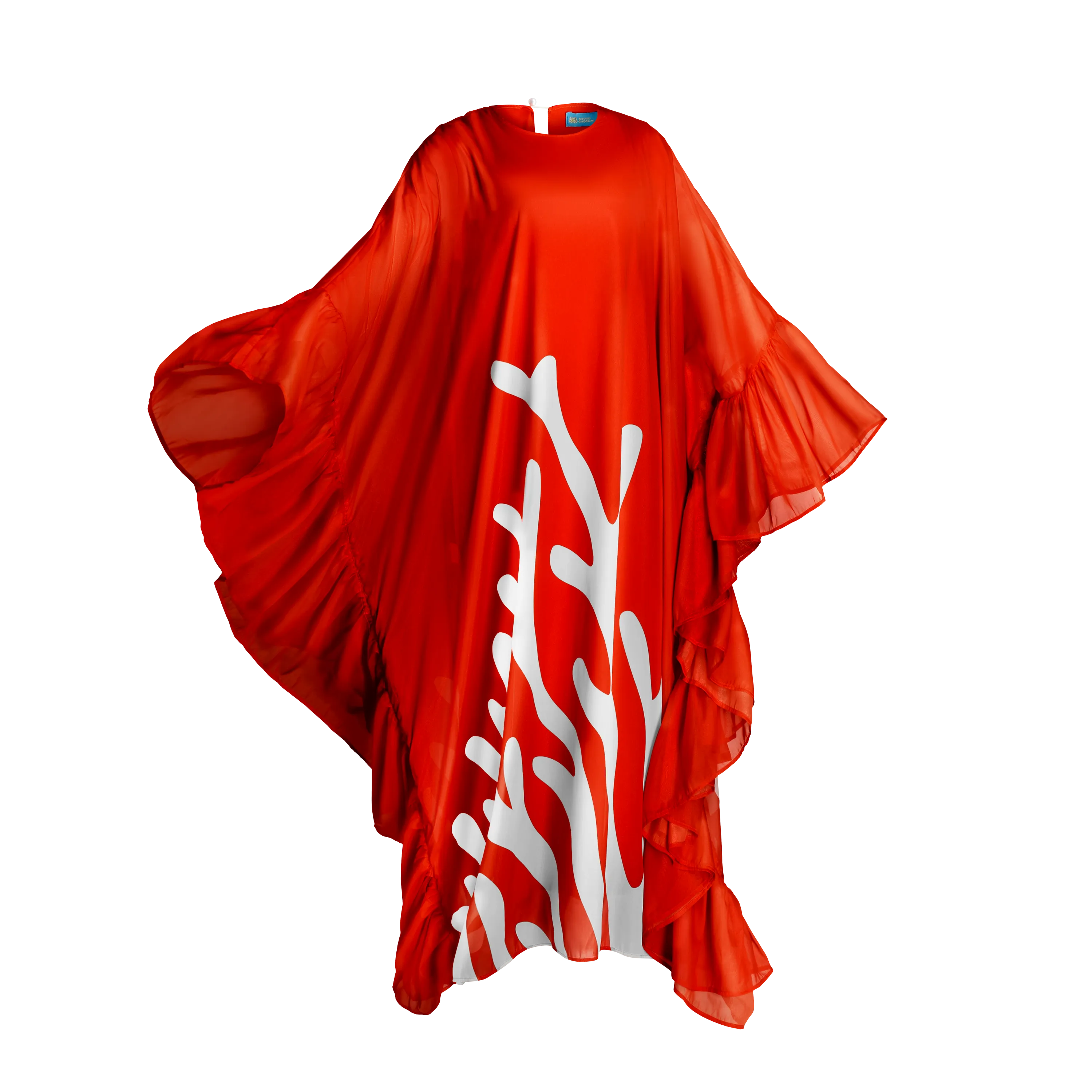 THE CORALIA LUCAYES KAFTAN-RED