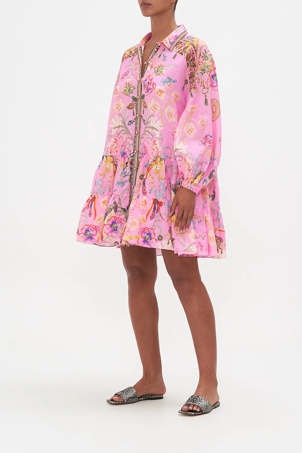 TIERED SHIRT DRESS LOOK AT ME