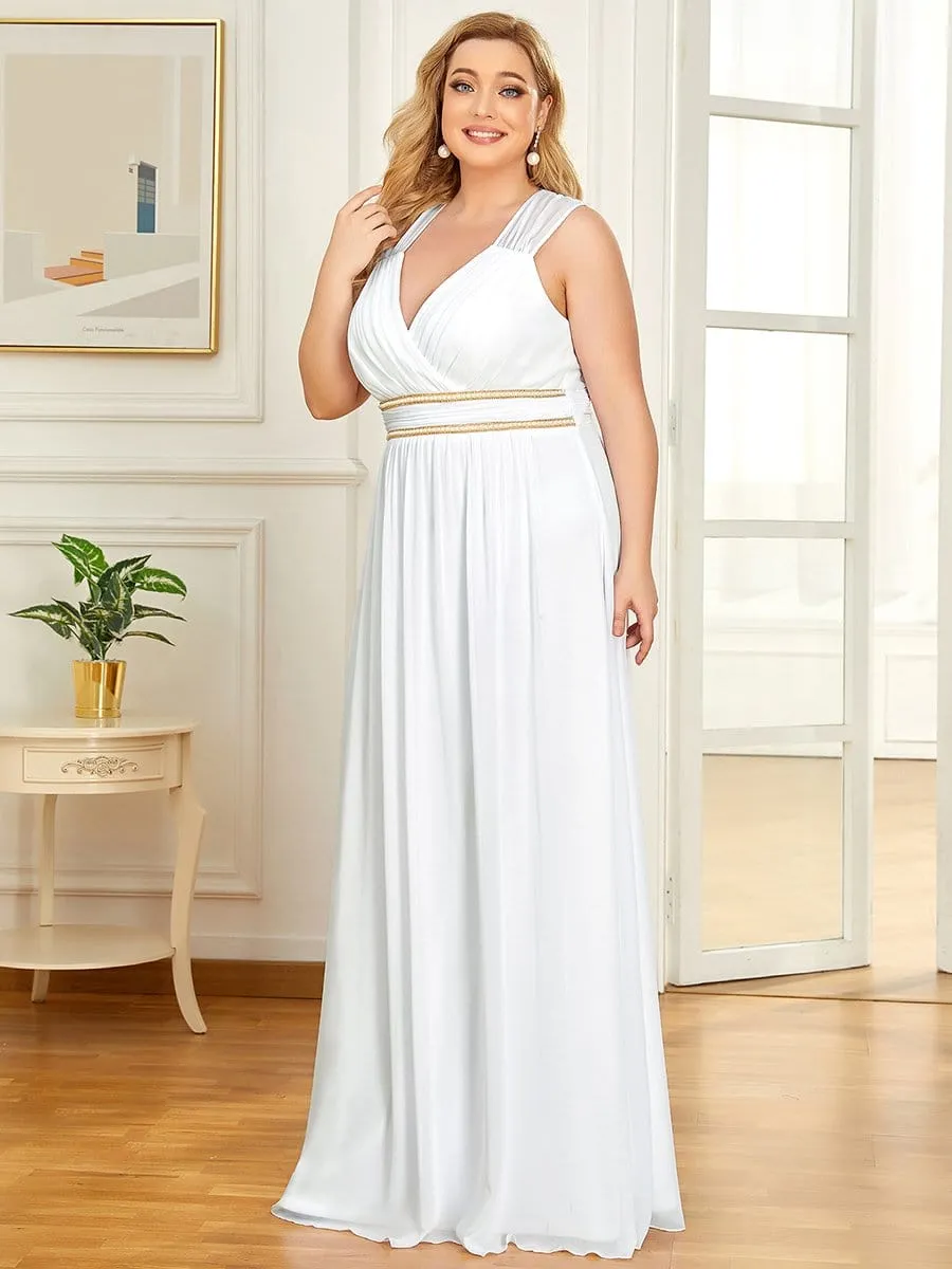Tina chiffon wedding gown in white Express NZ wide