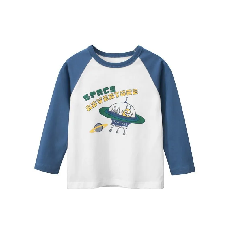 Toddler/Kid Boy's "Space Adventure" Long Sleeve Shirt