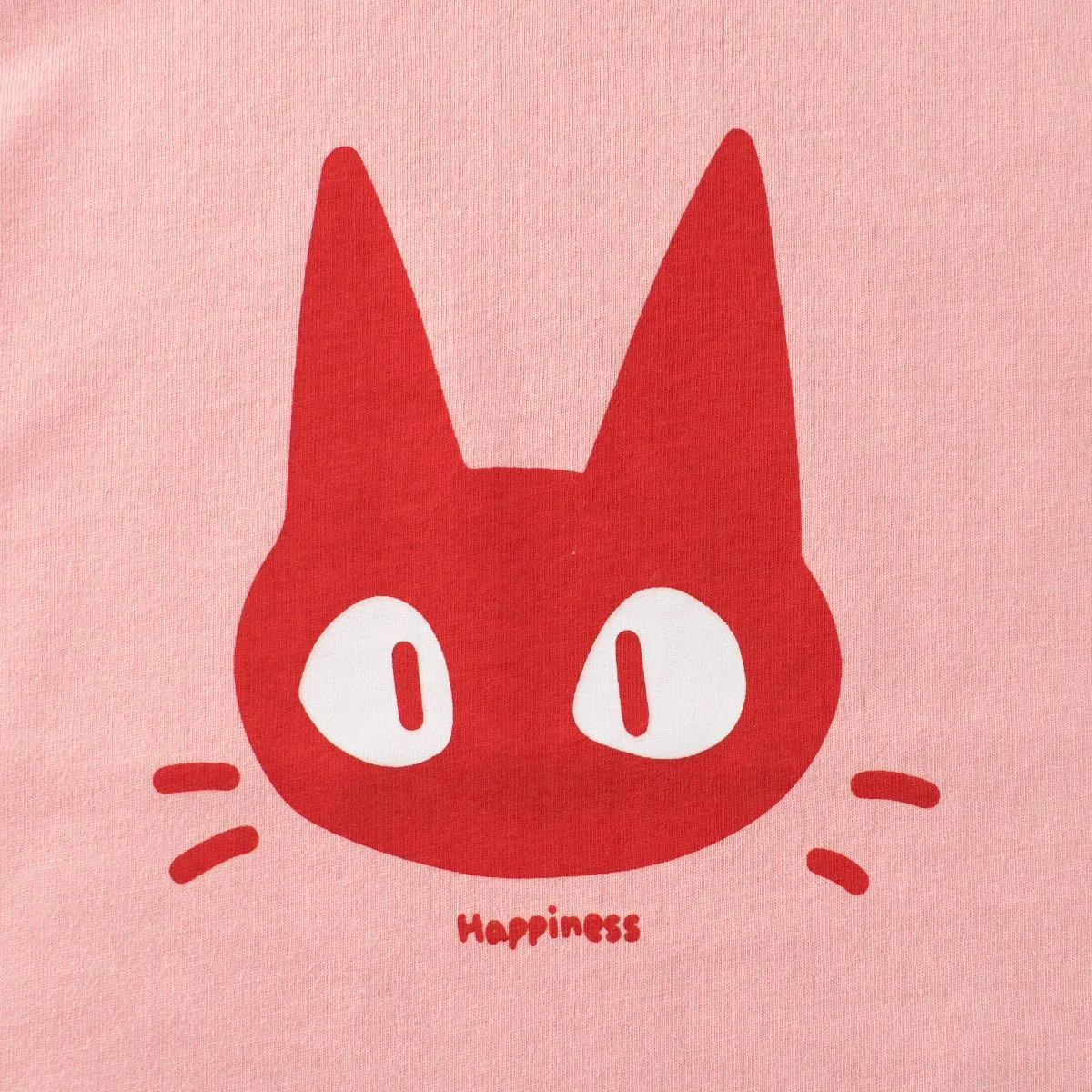 Toddler/Kid Girl's Cartoon Cutie Cat Design Pink Short Sleeve Tee