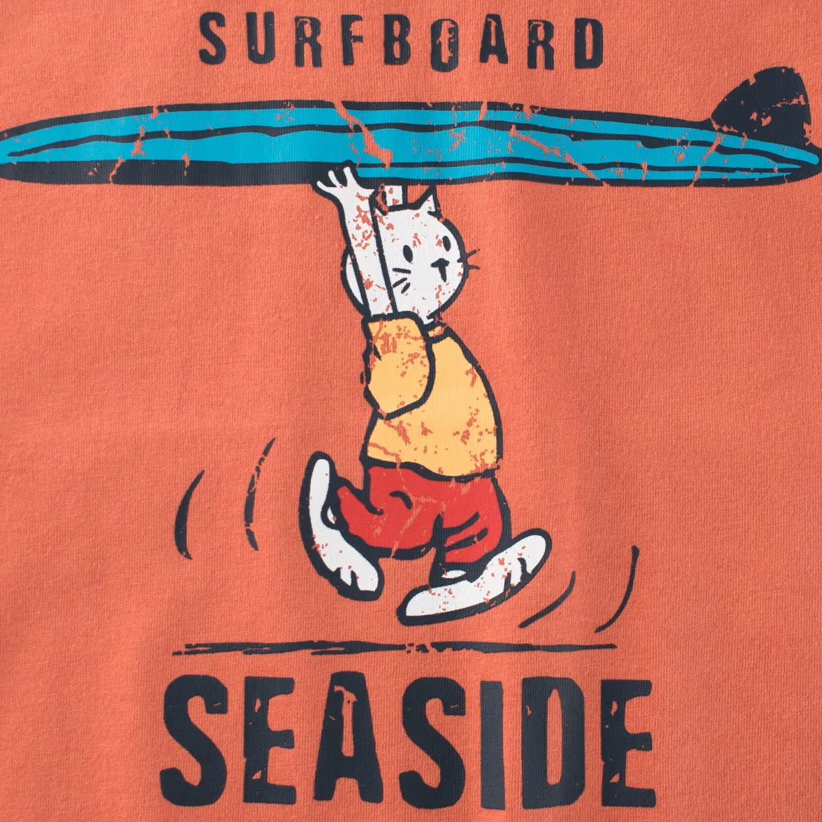 Toddler/Kid's Short Sleeve Surfboard Print Design Tee