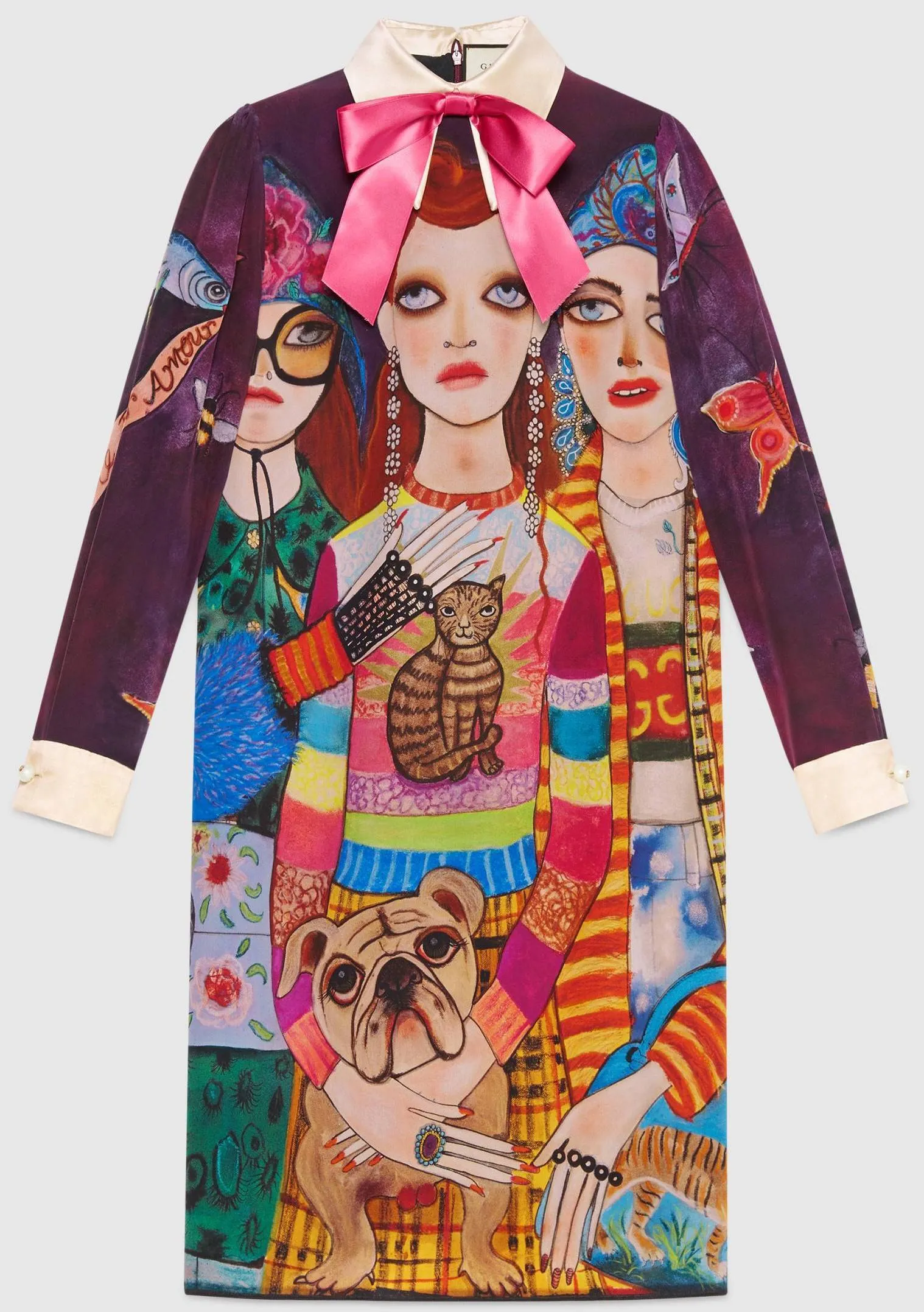 'Unskilled Worker' Print Mini Dress