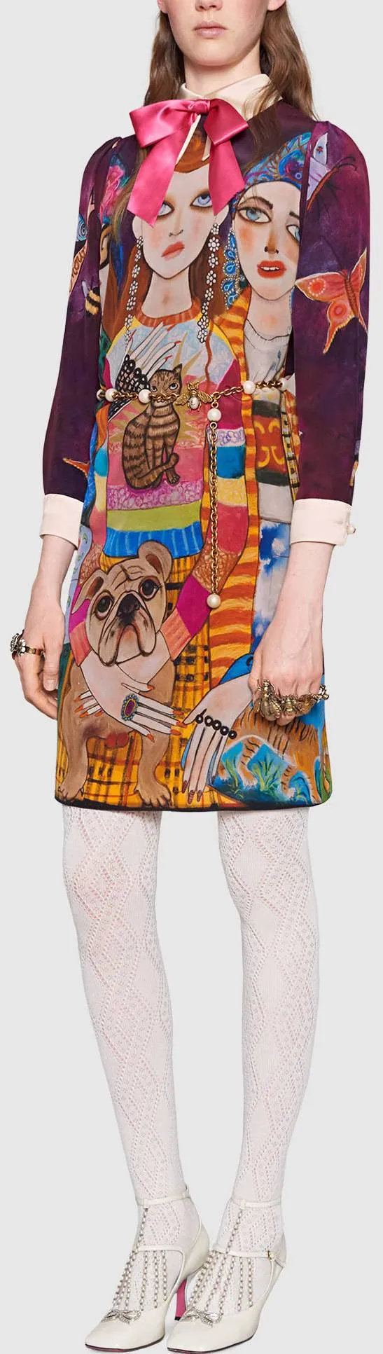 'Unskilled Worker' Print Mini Dress