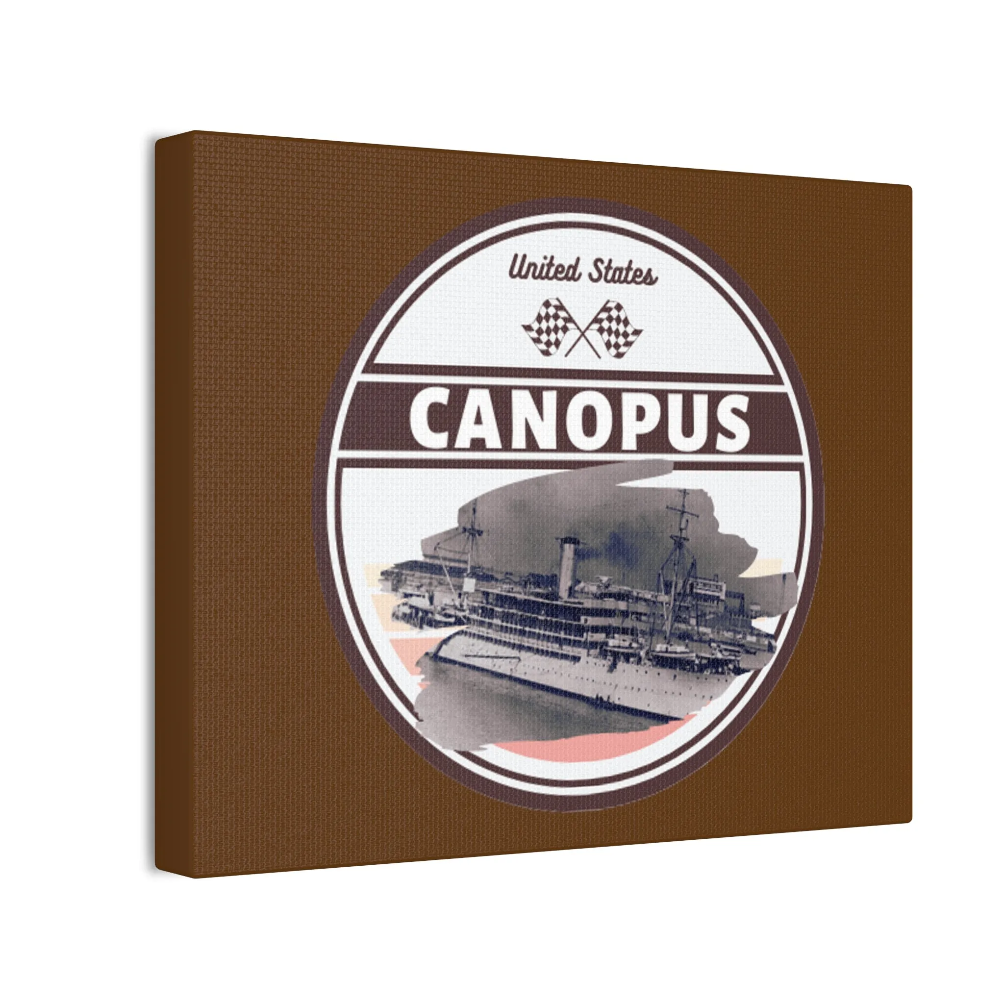USS Canopus United States Ships POD Canvas Stretched, 0.75"