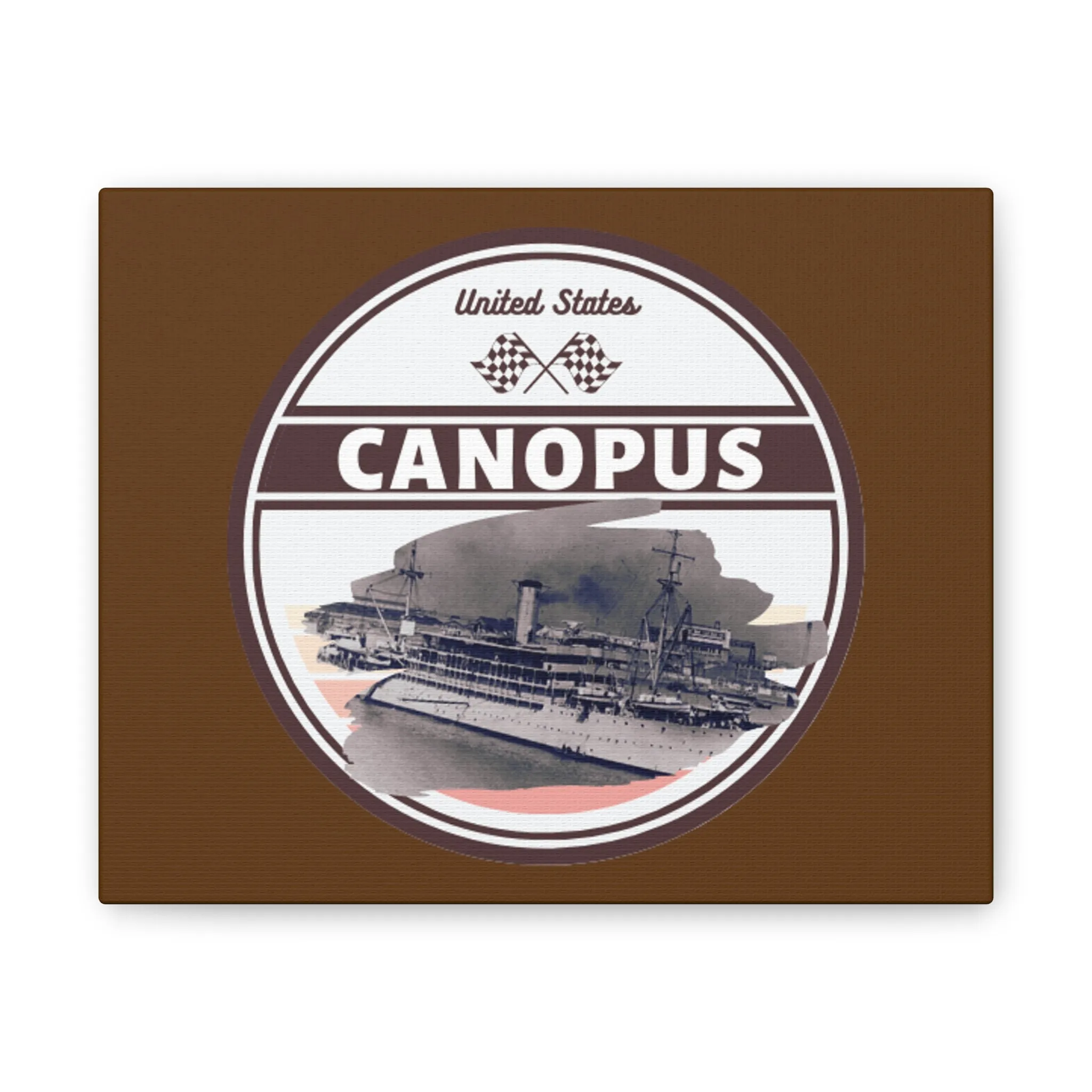 USS Canopus United States Ships POD Canvas Stretched, 0.75"