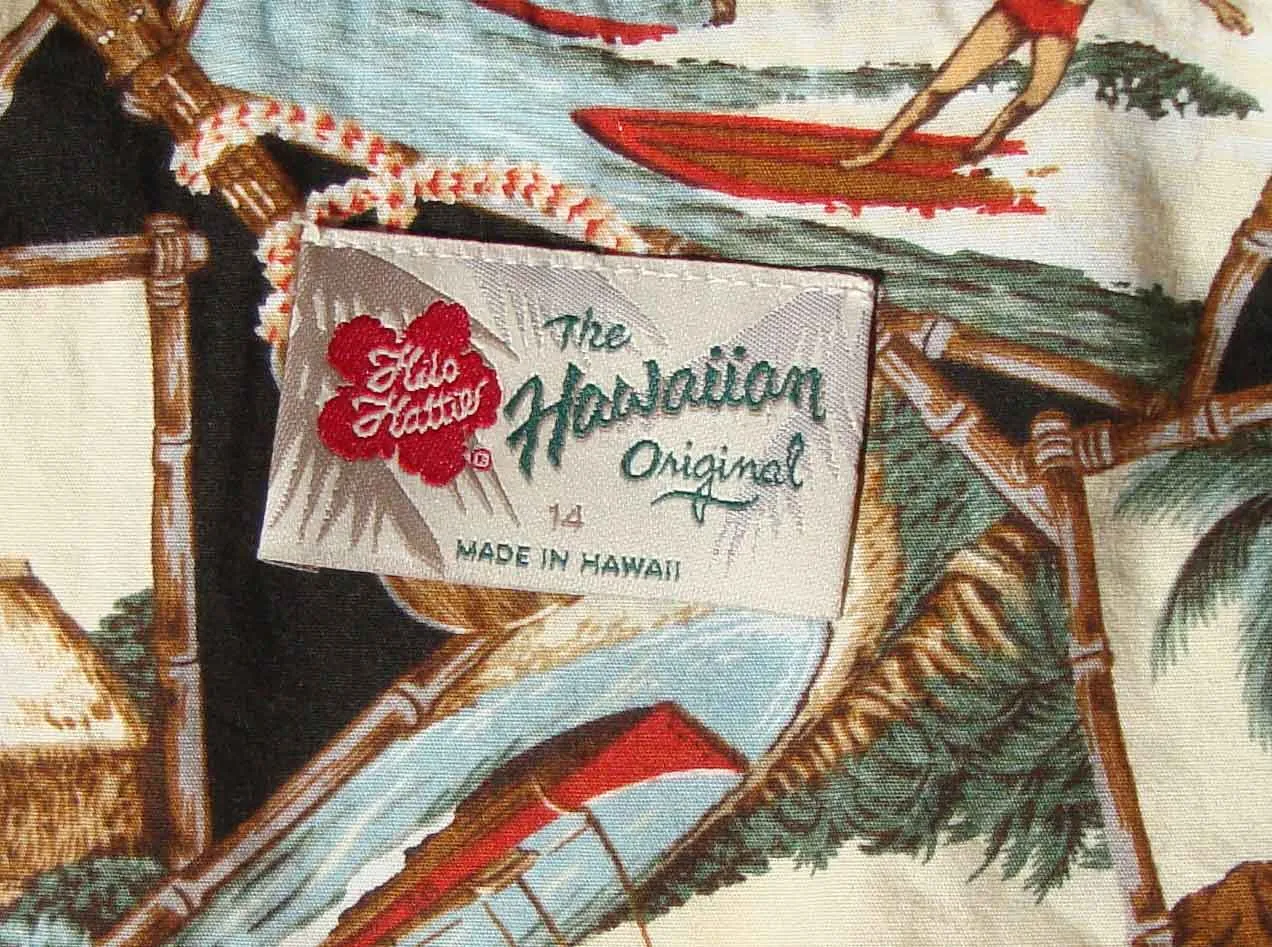 Vintage Hilo Hattie Hawaiian Dress Cotton Shift M / L