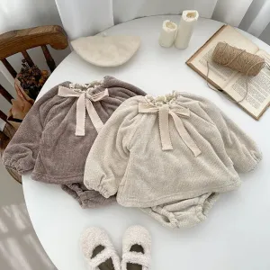 Winter Baby Double Layered Blouse & Bloomer 2Pcs Set