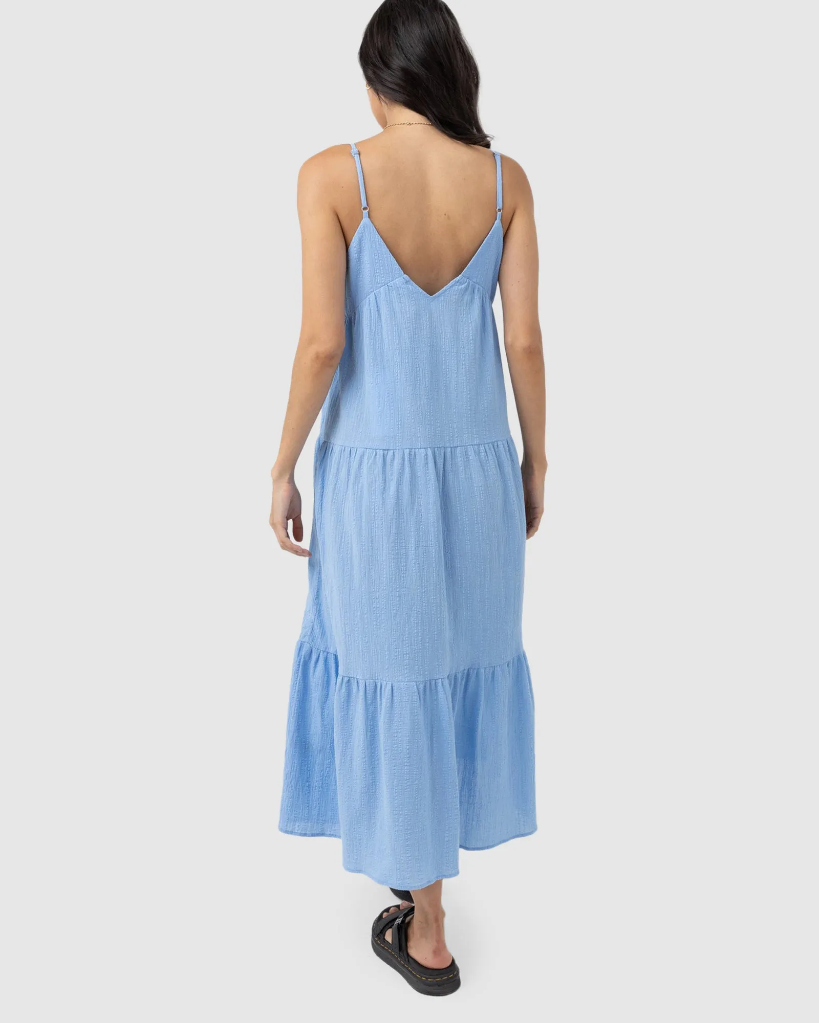 WOMENS CLEO TIERED MIDI DRESS