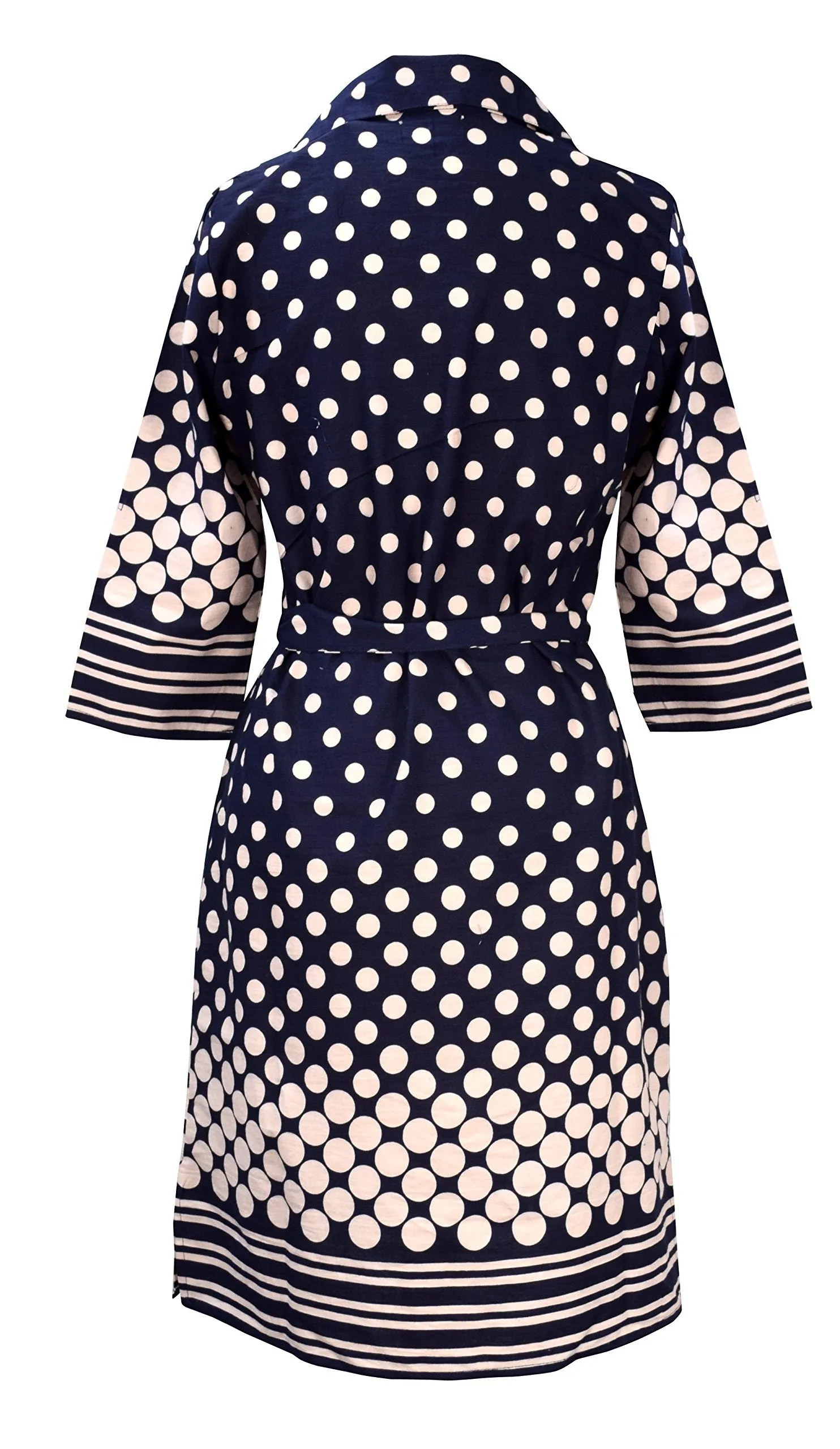 Womens Summer Causal V Neck Shift  Sleeve Waist Tie Shift Dress
